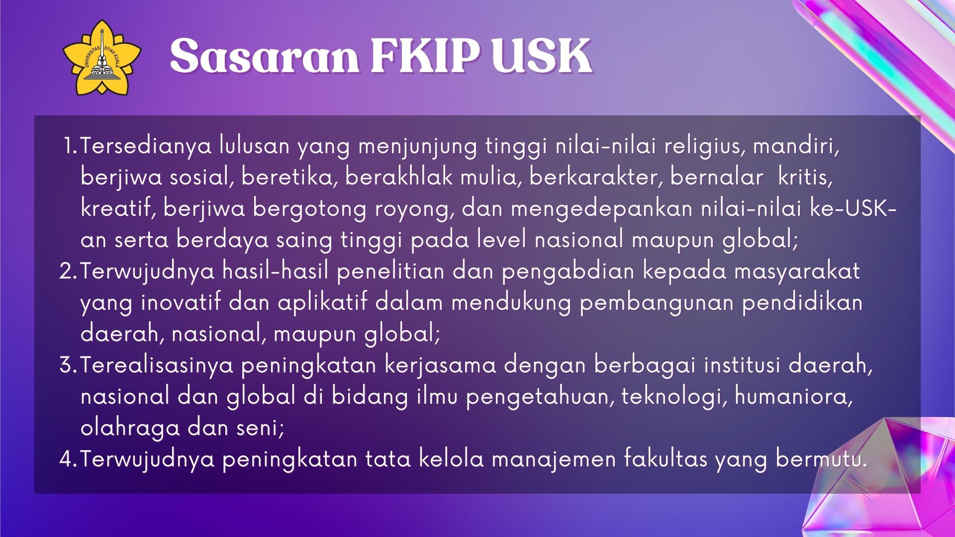 Sasaran-FKIP-USK